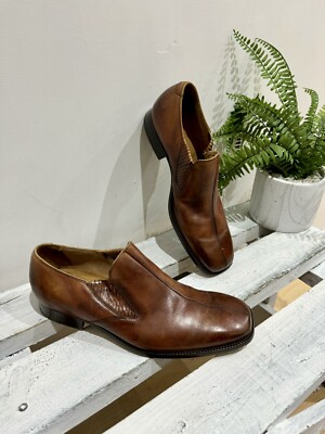 BARKER England Savile Row Herren Hellbraun Vollleder Zum Überziehen Halbschuhe Schuhe Größe 8 F