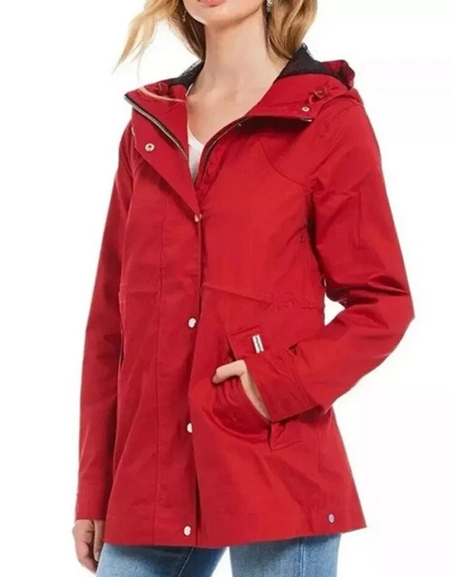 NWT Hunter Ladies Rain Jacket Water Resistant Red Size XXL