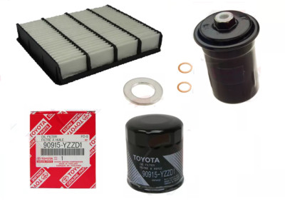 Genuine Toyota Oil Filter YZZD1 With Fuel & Air Filter Kit