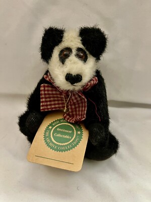 Boyds Bears Archive Collection Panda Black White Plush #1364 6