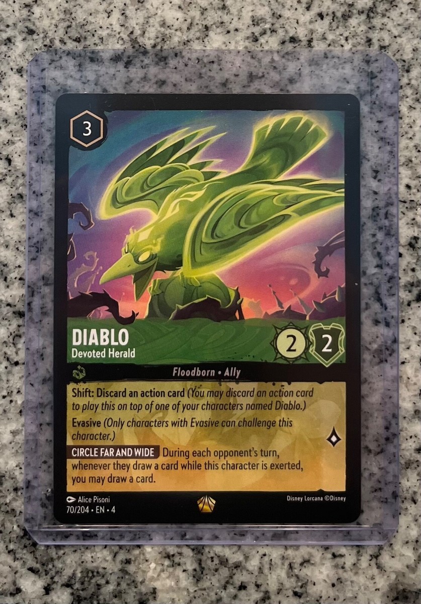 Diablo Devoted Herald Disney Lorcana Ursula's Return Legendary  | eBay