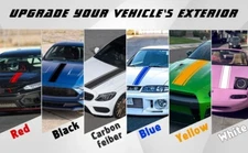 Racing Hood Stripes Stickers Vinyl Decal Decoration For Car SUV Truck Universal