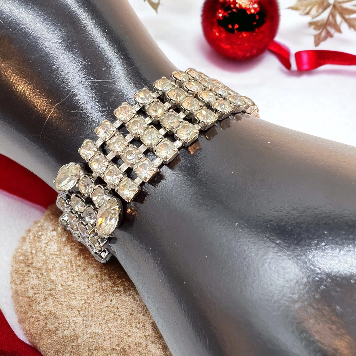 Vintage rhinestone bracelets sale
