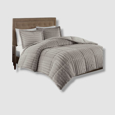 Madison Park Gray 3 Pc Comforter Set