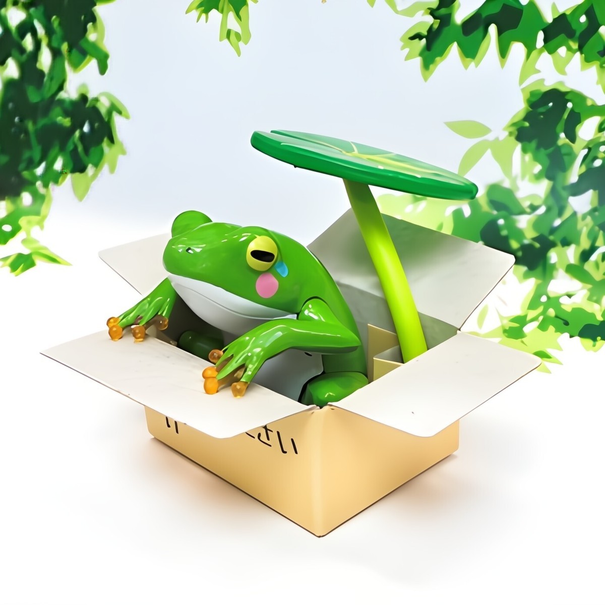 Cute Green Black Frog Blind Box Figure Japan 1 Random Gashapon Toy