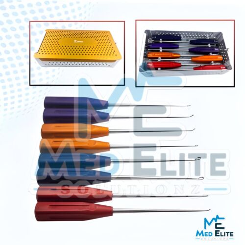 American Rainbow Gebärmutterhalsküretten Set 8 Stück Orthopädische Wirbelsäuleninstrumente - Bild 3 von 4