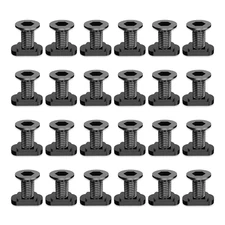 24 PCS Mlok Screws and Nuts Replacement Sets, M-Lok Rail Mount Screws & T-Nuts A