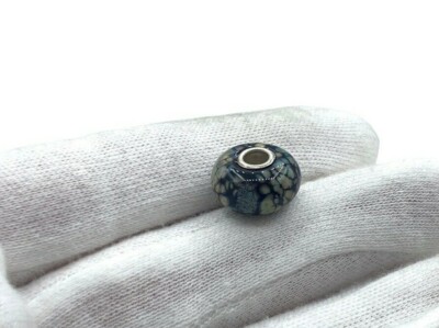 TrollBead LAA Emaille Blume Multi Color Bead Sterling Silber Charm