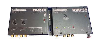 AUDIO CONTROL BLX-10/BVR-20, 2 Ch Balanced Line TX/RX-Good Cond.-Pre Owned