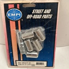 EMPI 9547  5-Chrome Tuner Lug Nuts 60 Degree Taper 14mm X 1.5 Thread-new