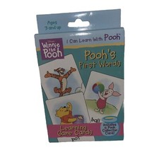  2000 Disney I Can Learn with Pooh Early Skills Pooh's First Words Flash Cards