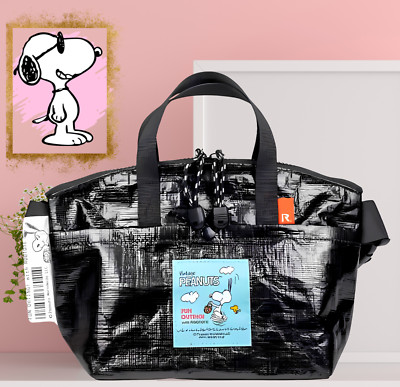 Peanuts Snoopy Ladies Tote Bag Rootote 3WAY DELI Tarp Crossbody Waist Eco Bag
