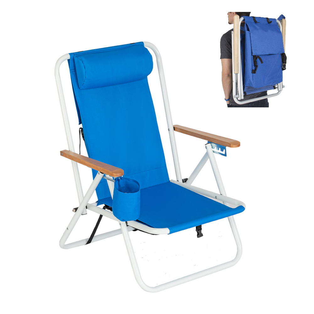 beach chair with cup holder