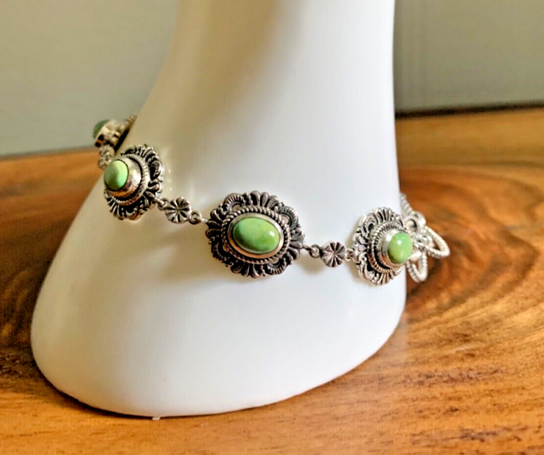 Sonoran Gold Turquoise Toggle Bracelet Adjustable 6.5-8.5 Inches 6.5 Carats