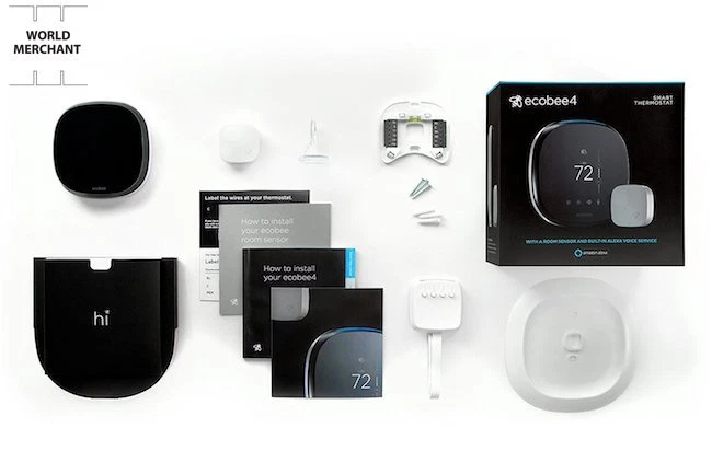 ecobee4 Smart Thermostat with Built-In Alexa, Room Sensor Included Android & iOS - Image 3 of 4