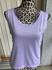Spyder Vista Tech Tank Top Sleeveless Purple Mesh Lightweight Womens Small