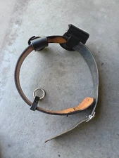 Dutyman Police Officer Uniform Basketweave Full Grain Leather Belt Size 36 with