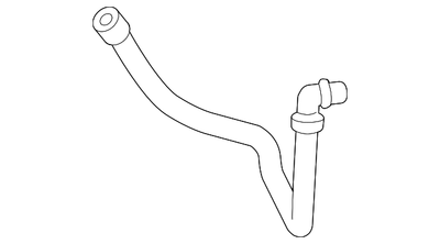 W204 MERCEDES BENZ 2009 C300 OEM Coolant Engine to Heater Core  