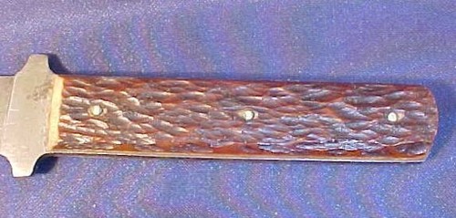 Vintage Jean Case Cutlery Hunting Knife Fixed Blade Beautiful Bone Handles RARE - Picture 6 of 12