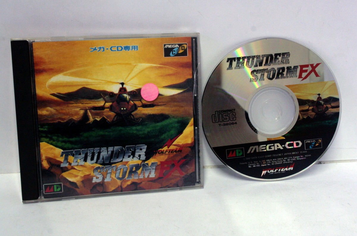 THUNDER STORM FX WOLFTEAM SEGA MEGA CD JAPAN T-32064 USED 100