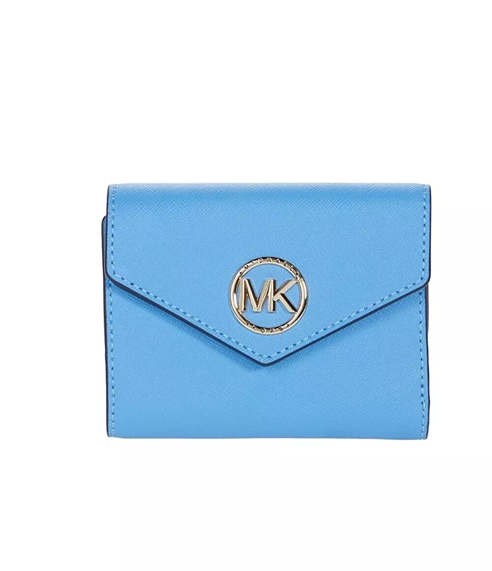 Carmen Medium Color-Block Logo Tri-Fold Wallet