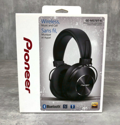 Pioneer Wired/Wireless Bluetooth  Headphones Black SE-MS7BT-K-EDZ Rechargeable 