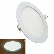 8inch 18w LED Recessed Round Ceiling Panel Light Cool White 6500K for Hall Shop