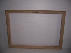 Vintage Borden's  Wooden Frame  Advertising Store Display Poster Holder