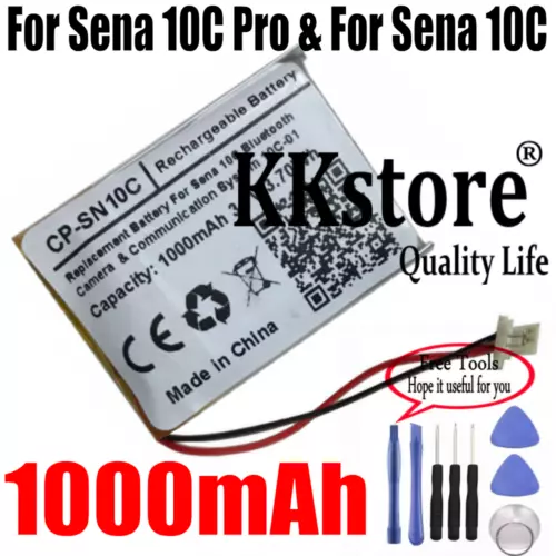 1000mAh Replacement Battery For Sena 10C PRO Sena 10C 10C-01 Bluetooth Headset