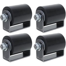 Slide Gate Roller 3" Inch Top Guide Rubber Rolling Metal Door Wheel Lot 4