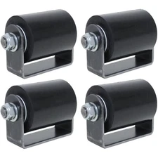 Slide Gate Roller 3" Inch Top Guide Rubber Rolling Metal Door Wheel | Lot 4