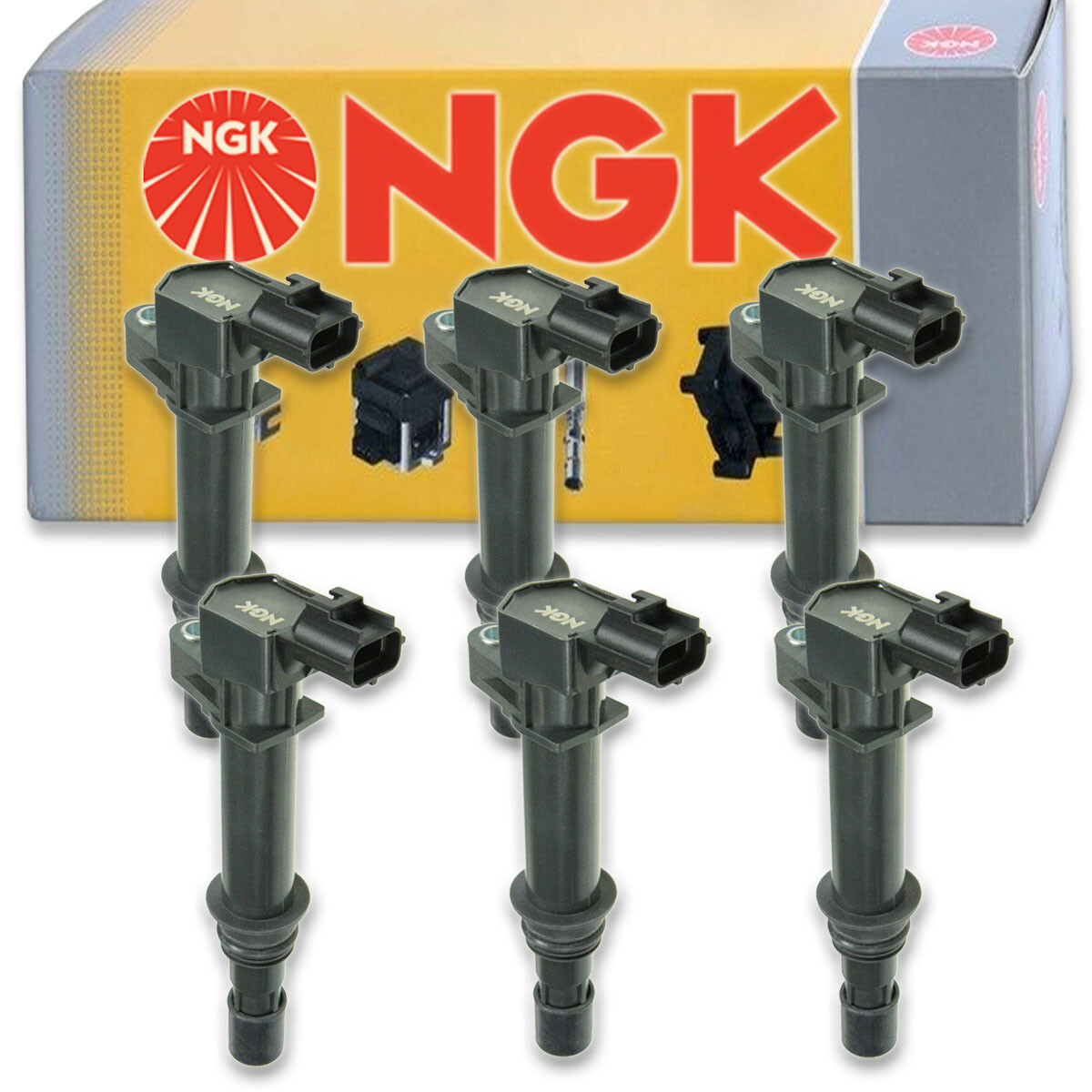 6 pcs NGK Ignition Coil for 20052008 Jeep Grand Cherokee 3.7L V6