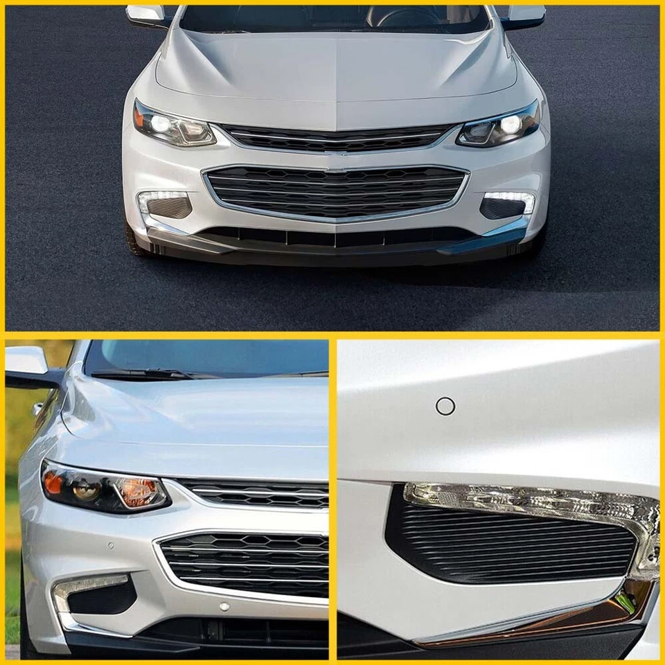 Left&Right Front Bumper Fog Light Cover Trim Set For 2016-2018 Chevrolet Malibu - Image 3 of 4