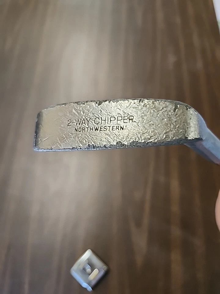 Northwestern 2-Way Chipper / RH / Steel ~36" Shaft / Good Vintage Grip - Image 3 of 4