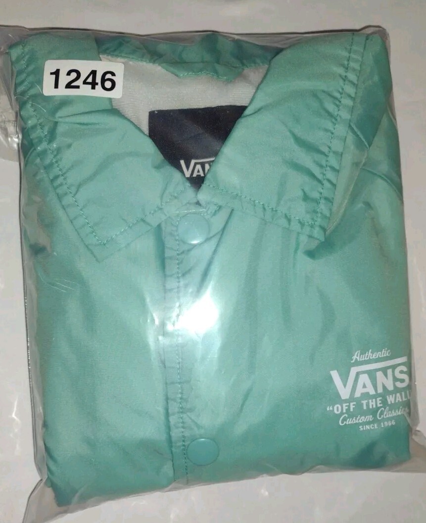 Authentic Vans Button Down Turquoise Windbreaker … - image 10
