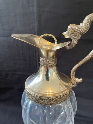Carafe - Distillerie à boutons - Bologne Italie - G. Galbiati - Plaqué argent - - Photo 3 sur 8