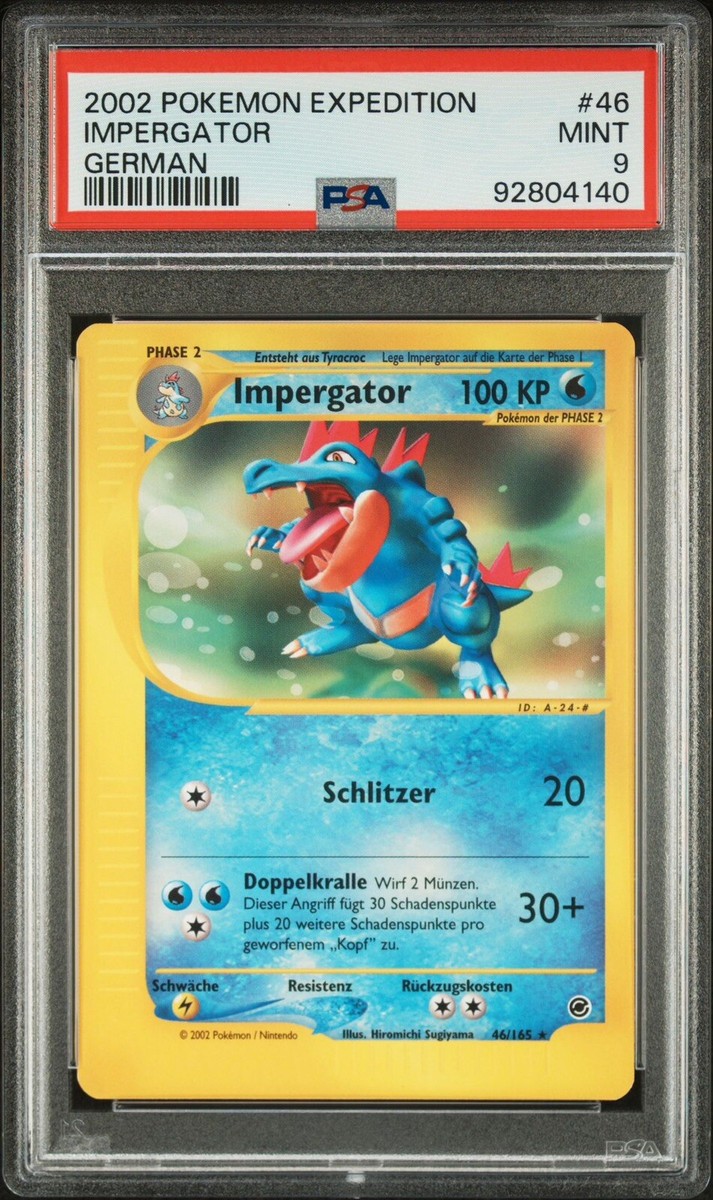 2002 Pokemon GERMAN Expedition Impergator-Feraligatr Non Holo 46