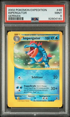 2002 Pokemon GERMAN Expedition Impergator-Feraligatr Non Holo 46