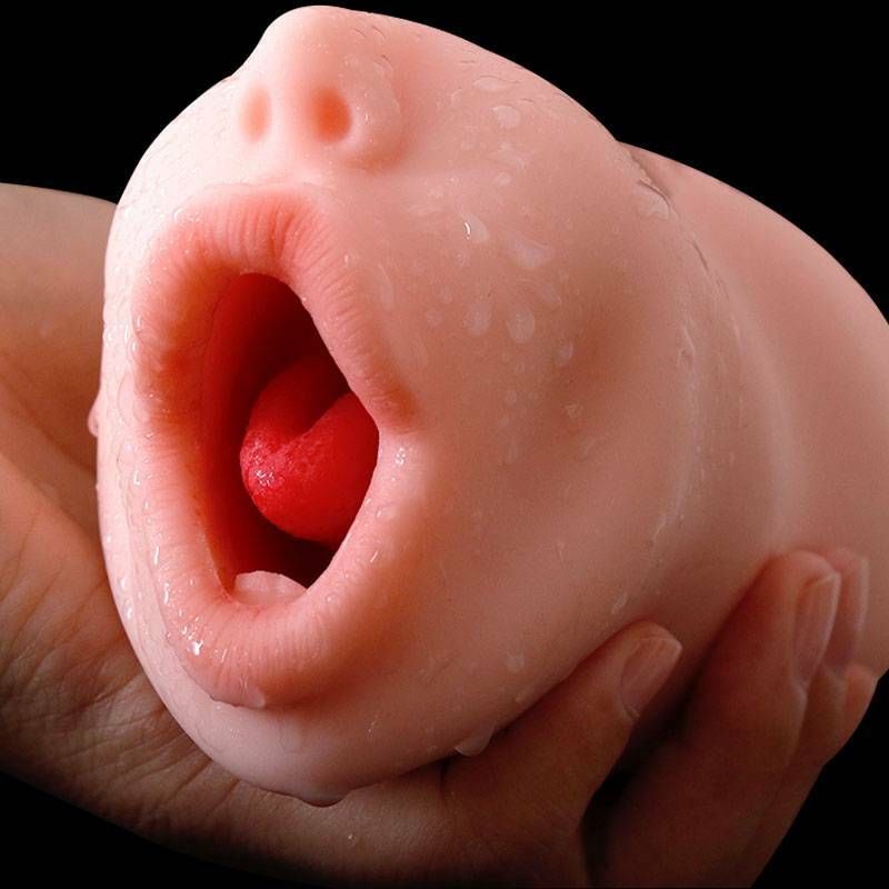 Pocket Pussy Male Masturbator Mouth Vagina Mini Doll Deep Throat Sex Toy  for Men