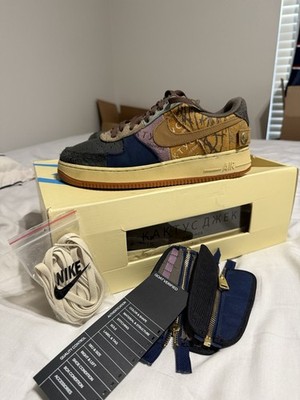 Nike Air Force 1 Travis Scott Cactus Jack size 9 193154434309| eBay