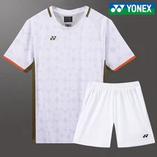 YONEX Men's Table Tennis Badminton T-shirt and Shorts Suit Sports Set 25-08205