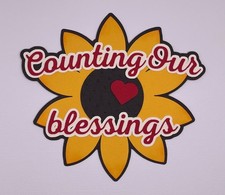 Autumn/Fall - Counting Our Blessings - Scrapbook Embellishment Die Cuts