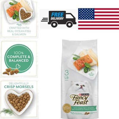 Purina Dry Cat Food with Ocean Fish and Salmon 3 Pound Bag for All Life Stages