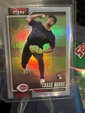 2026 Topps Series 1 Chase Burns Rookie Rainbow Foil #BP-122 Cincinnati Reds