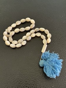 Vintage Mother Of Pearl Shell Islamic Prayer Beads 33 Beads 15mm