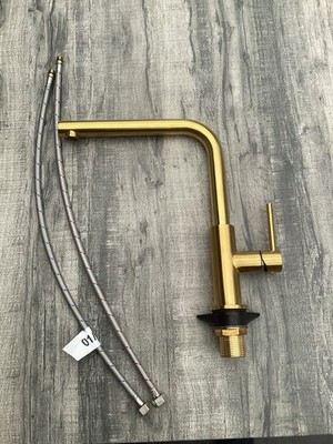 GESSI Hochdruck-Einhebelmischer, Gelbgoldfarbig