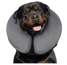 Inflatable Dog Cone Alternative for After Surgery - Soft Protective Donut, XL