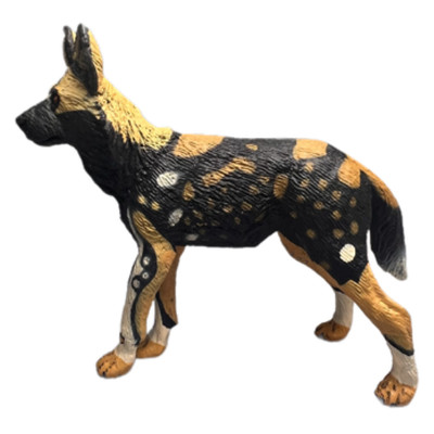 Wild Safari Ltd African Wild Dog Wildlife Figure Figurine Plastic 2006 3'' NEW