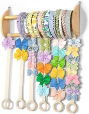 Headband Holder Hair Bows Organizer for Girls Large Capacity Wall Hanging
