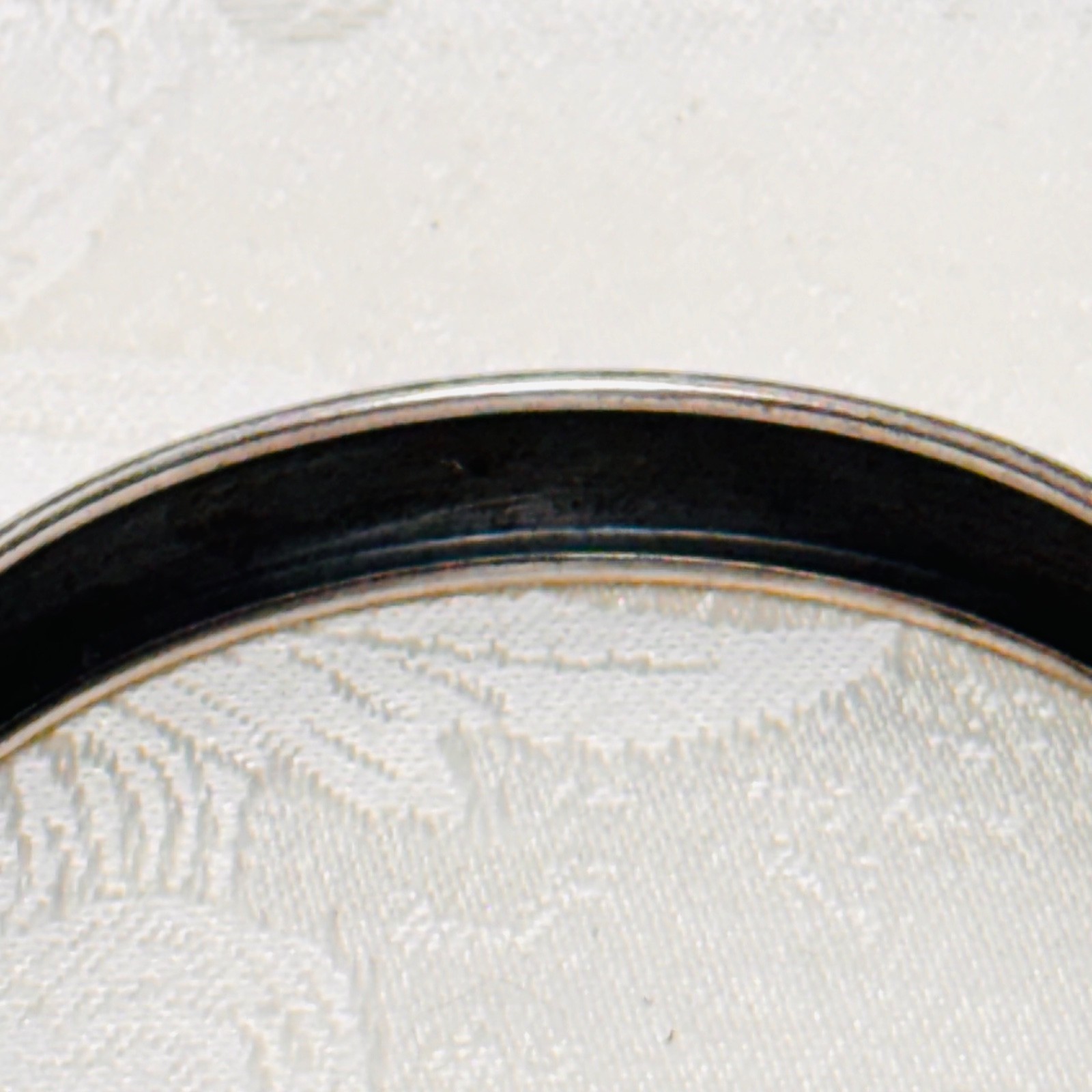 BRACELET solid copper silverplated bangle slide i… - image 4